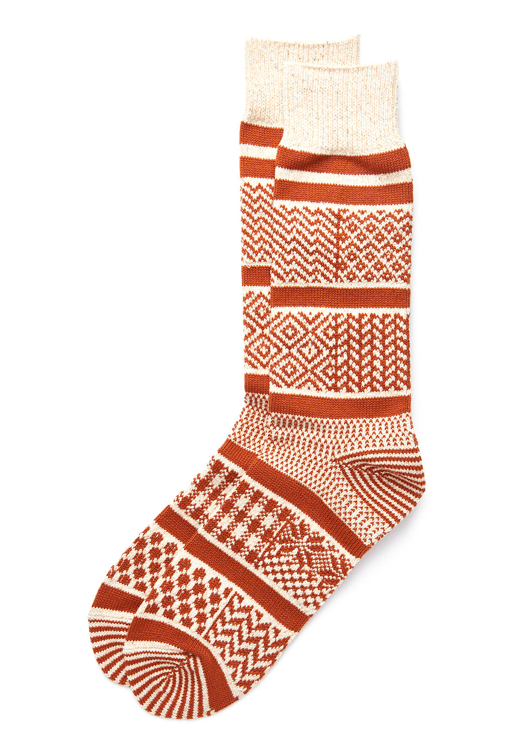 ROTOTO Multi Jacquard Crew Socks 3
