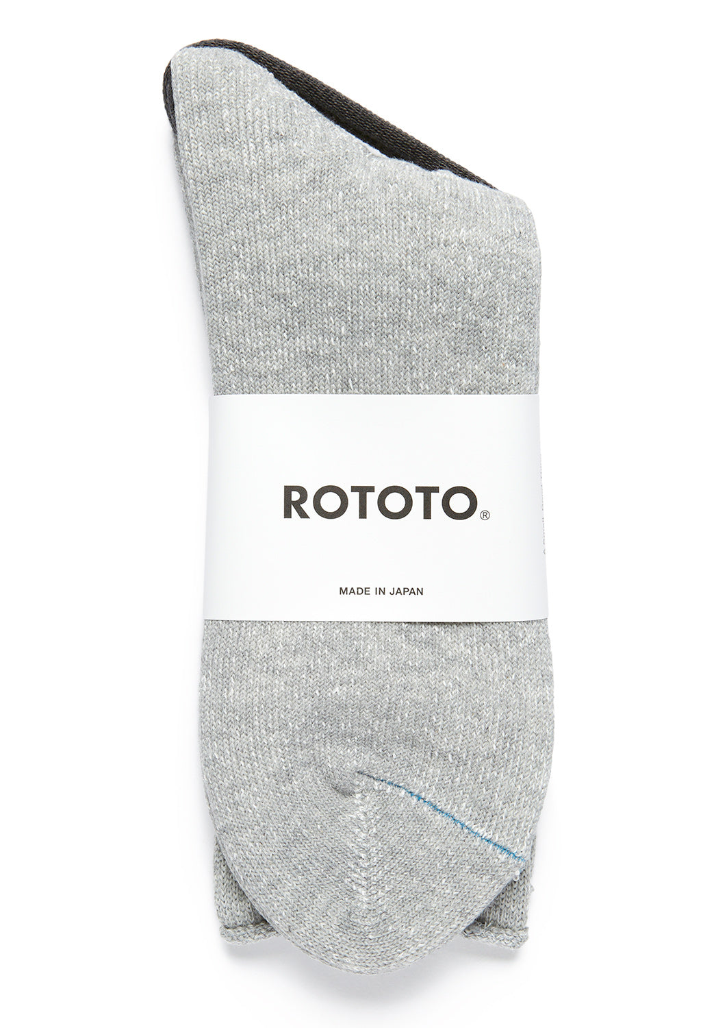 ROTOTO Washi Pile Crew Socks - Grey