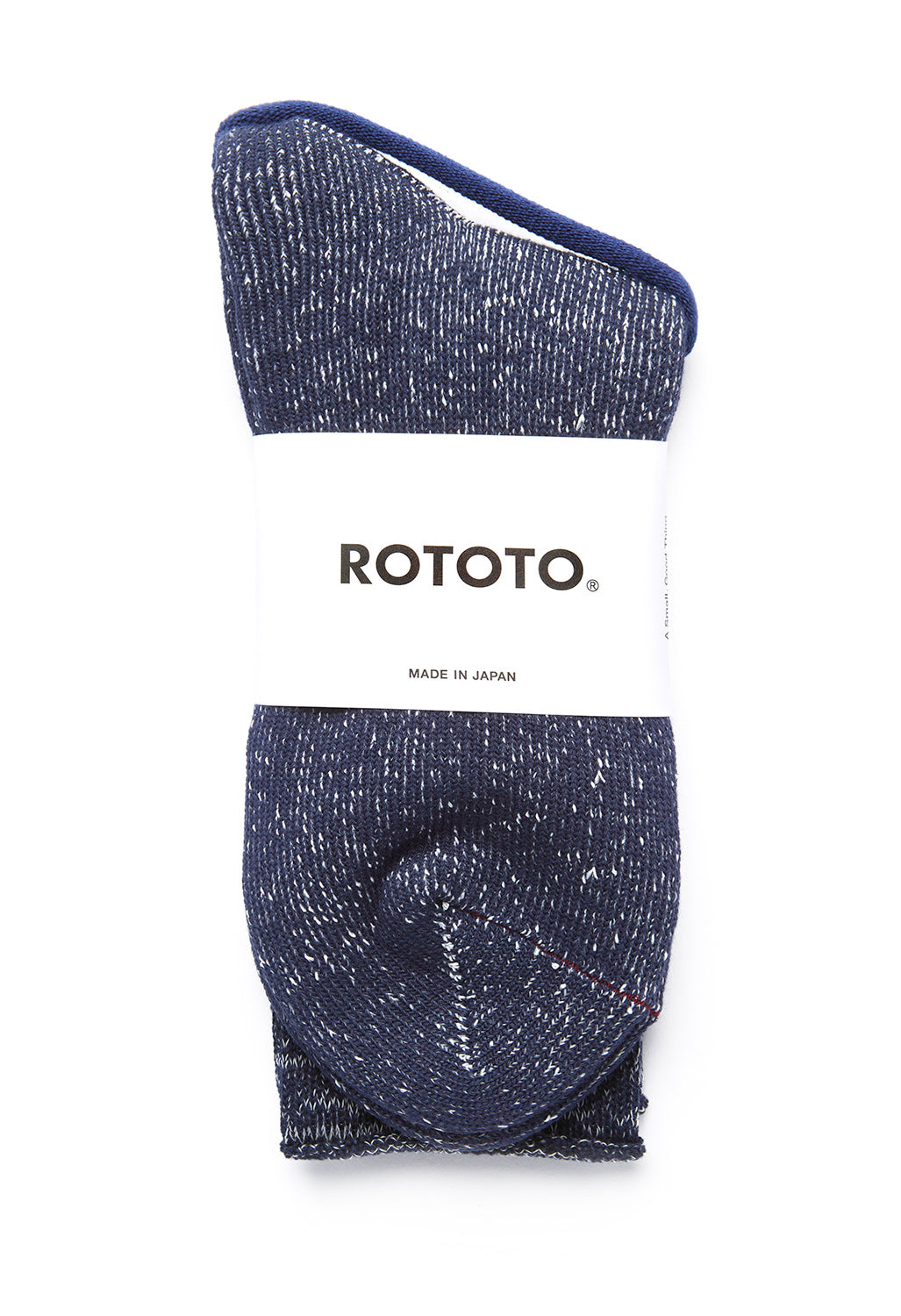 ROTOTO Washi Pile Crew Socks - Navy