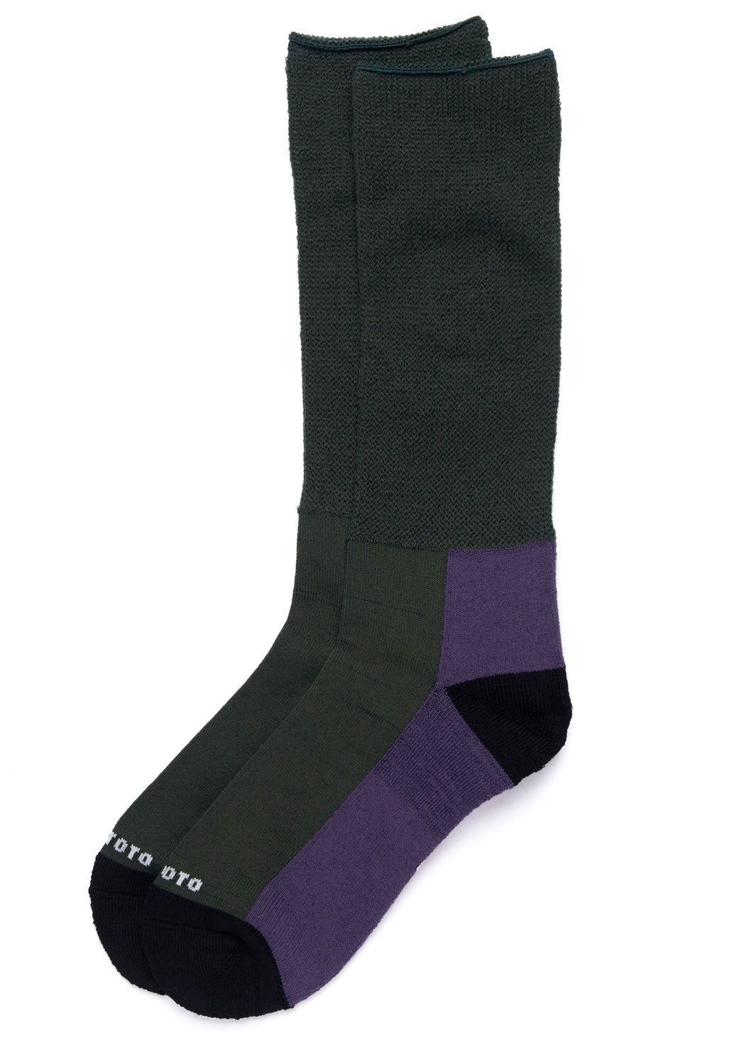 ROTOTO Hybrid Pile Merino Wool Crew Socks 0