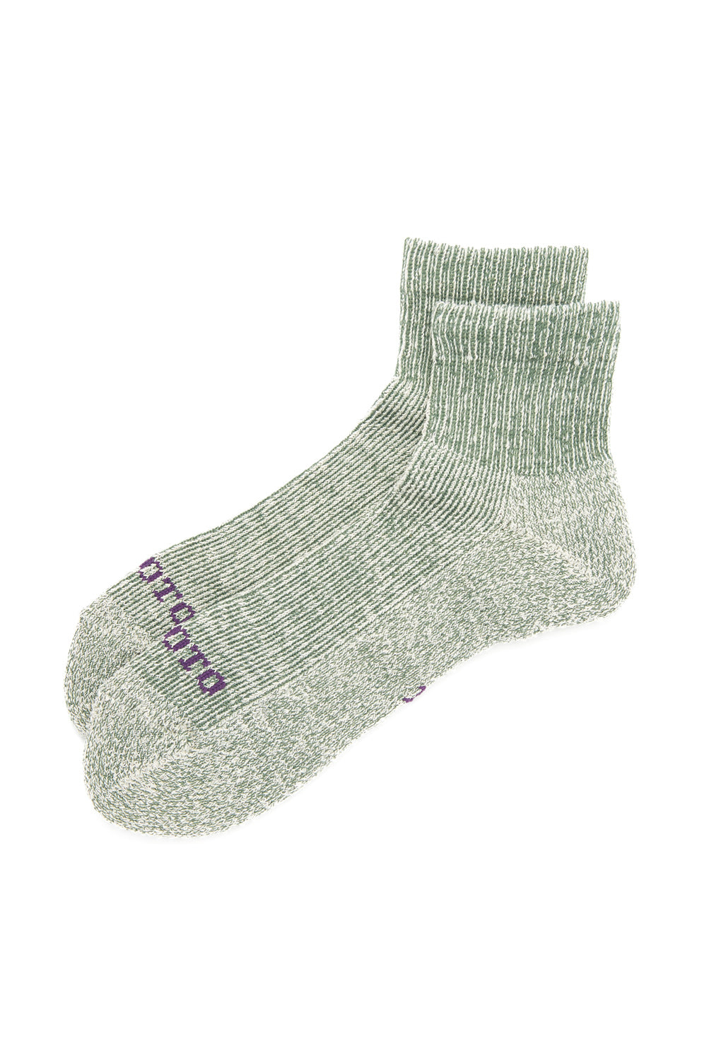 ROTOTO Hemp / Organic Cotton Pile Ankle Socks - Hunter Green