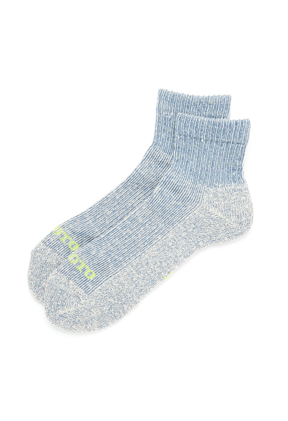 ROTOTO Hemp / Organic Cotton Pile Ankle Socks - Blue