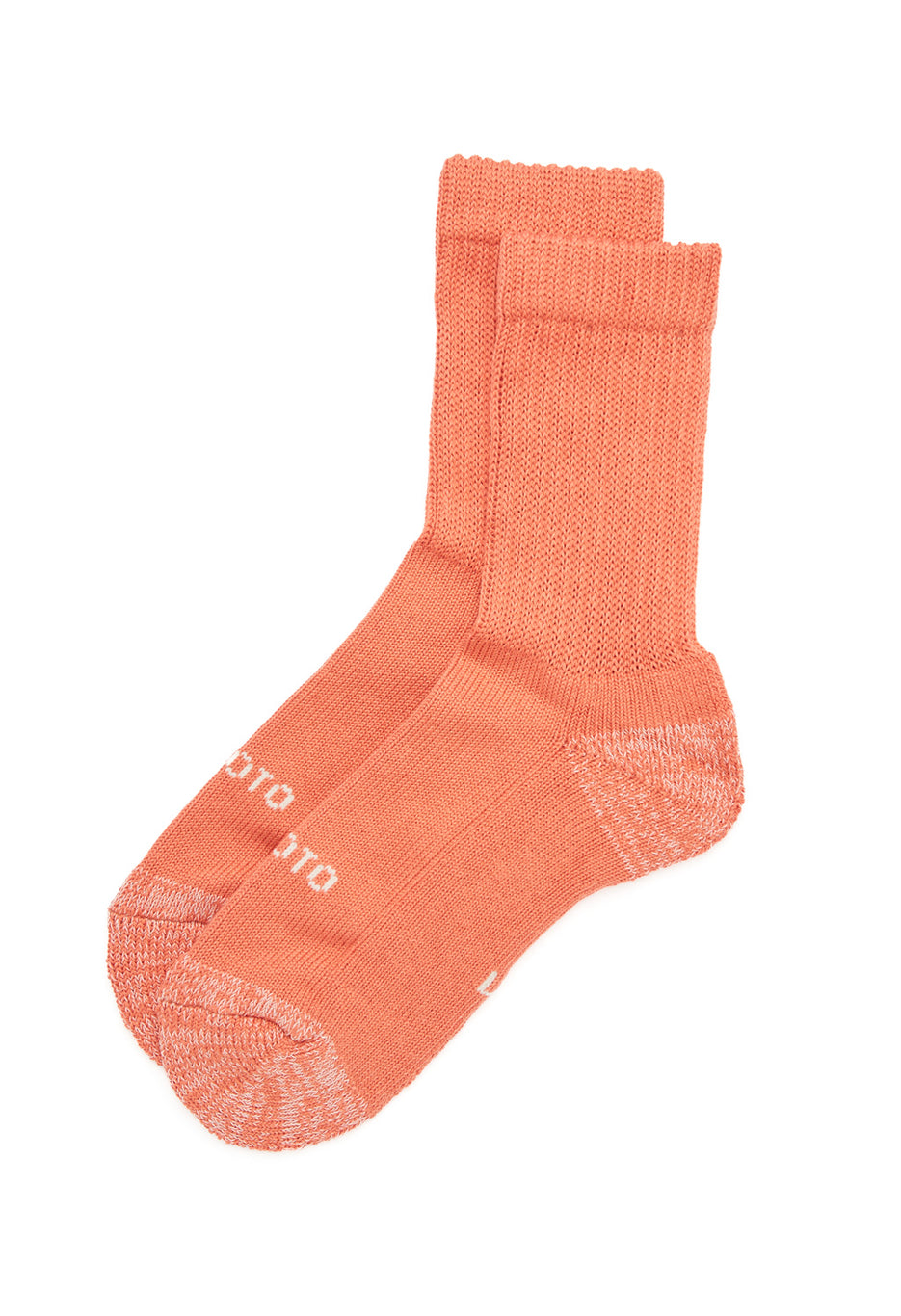 ROTOTO Everyday Pile Mini Crew Socks - Light Orange
