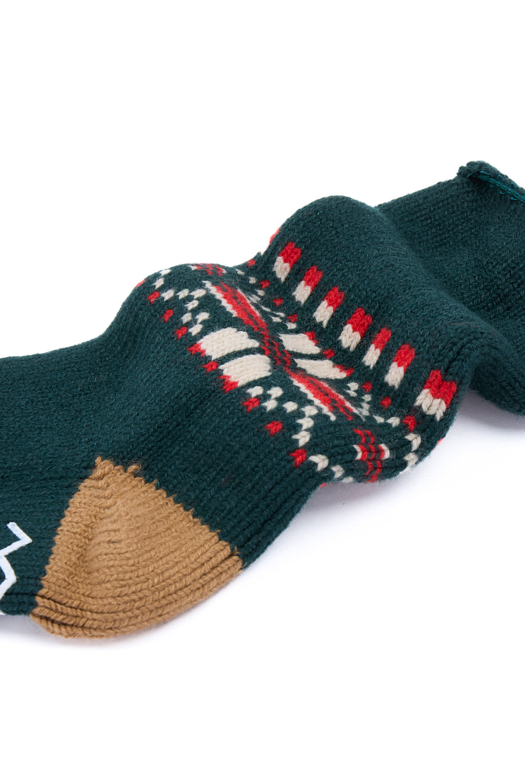 ROTOTO Comfy Room Snow Flake Socks - Forest Green