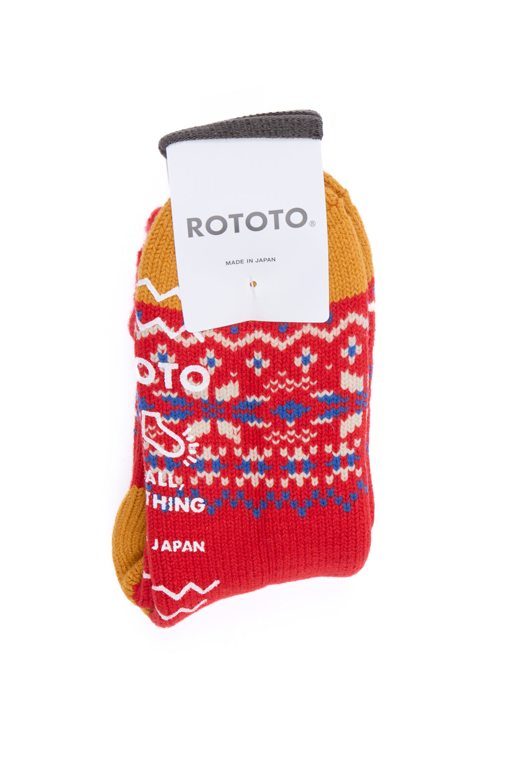 ROTOTO Comfy Room Snow Flake Socks - Red