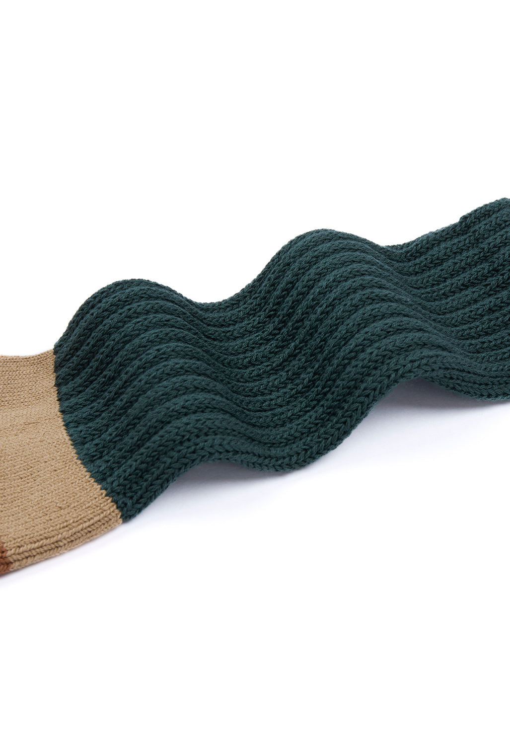 ROTOTO Multi Loose Pile Socks - Dark Green / Khaki