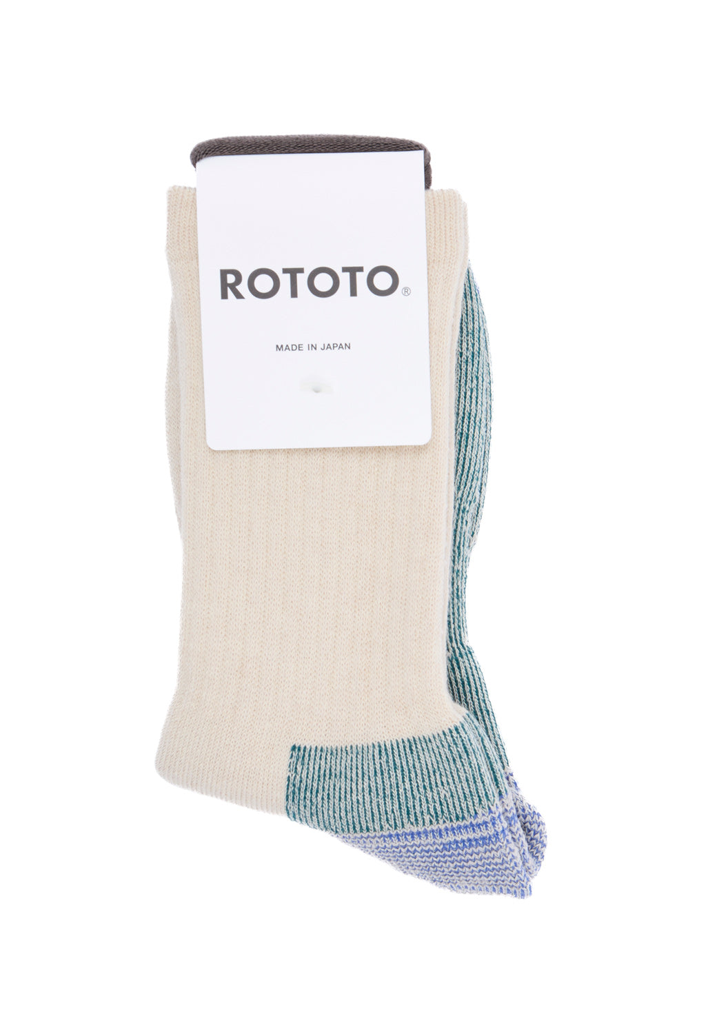 ROTOTO Double Face Merino Pile Socks - Natural