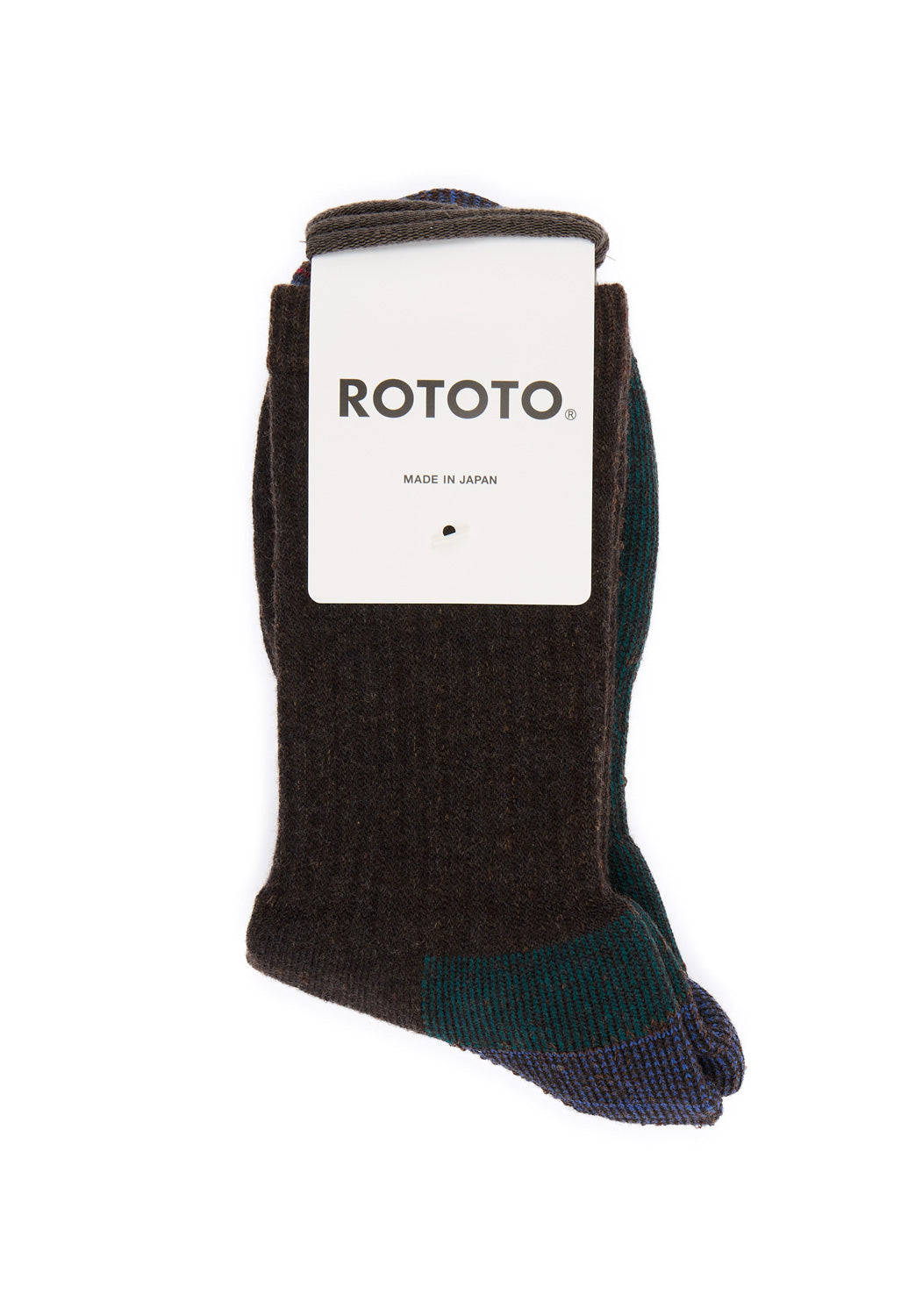ROTOTO Double Face Merino Pile Socks - Dark Brown