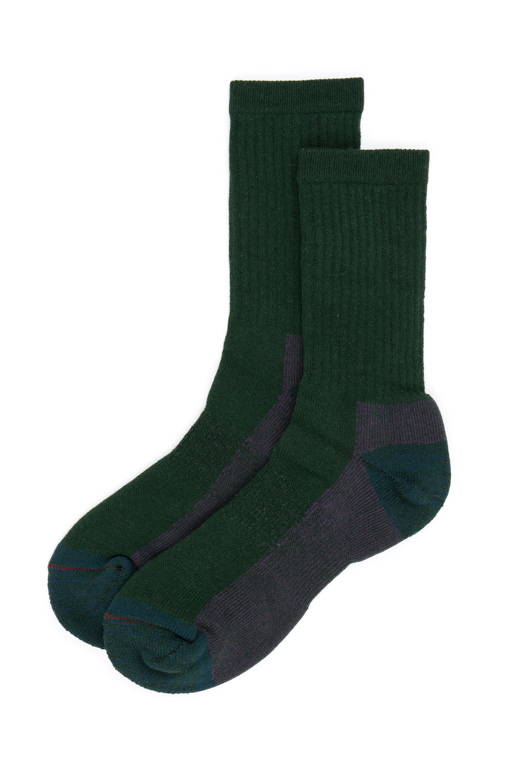 ROTOTO Double Face Merino Pile Socks - Dark Green