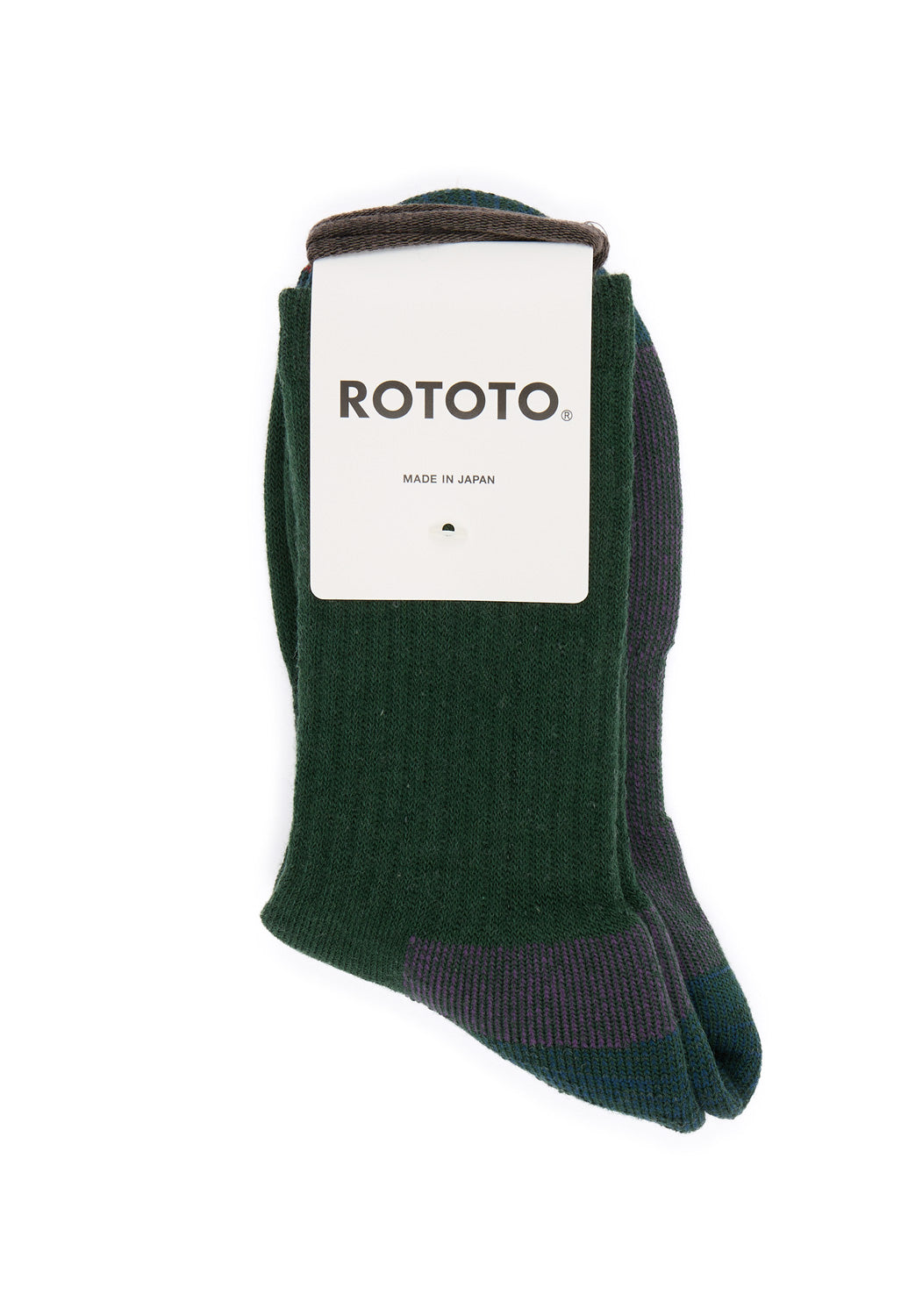 ROTOTO Double Face Merino Pile Socks - Dark Green