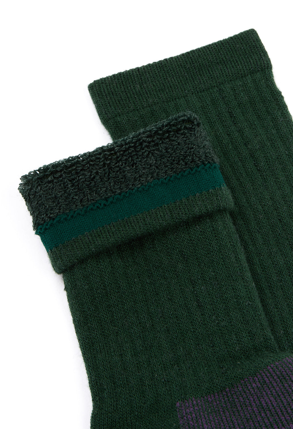 ROTOTO Double Face Merino Pile Socks - Dark Green