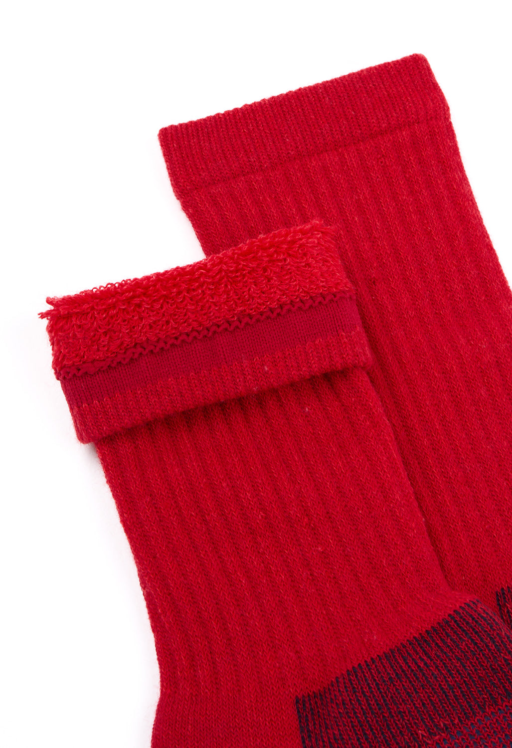 ROTOTO Double Face Merino Pile Socks - Chili Red