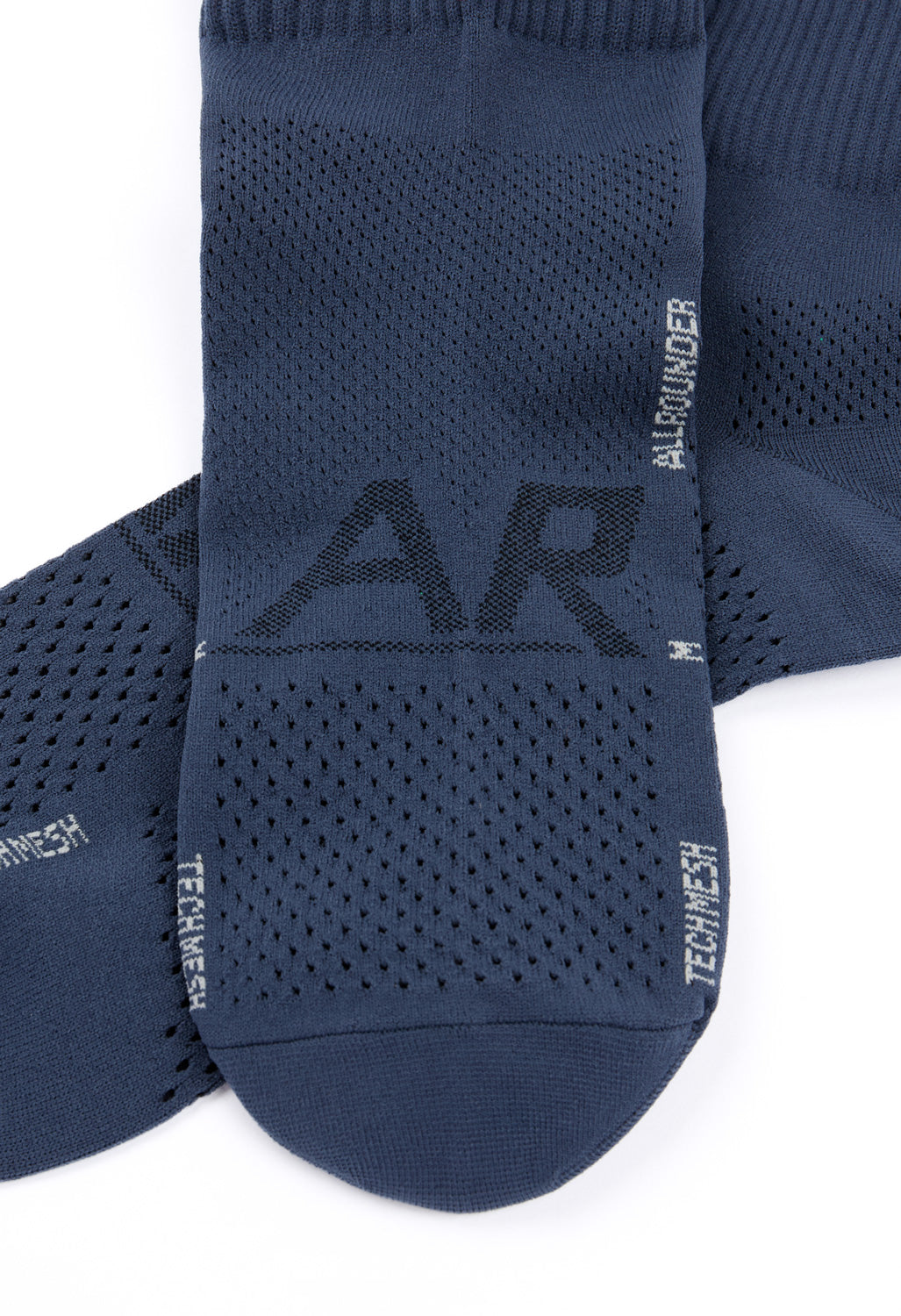 ROTOTO Allrounder Tech-Mesh No Show Socks - Iron Blue
