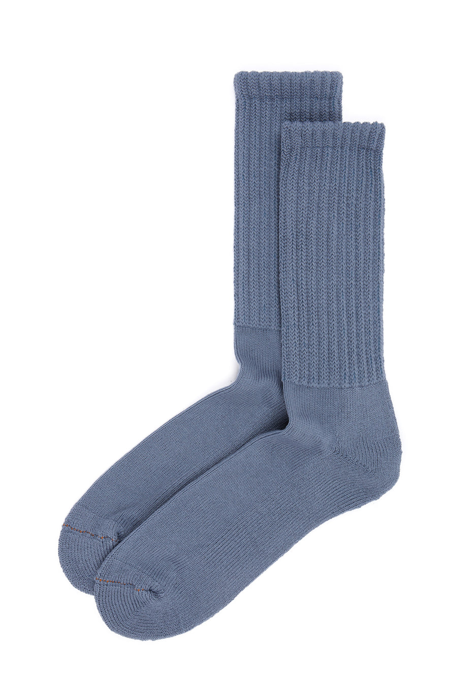 ROTOTO Loose Pile Crew Socks - Smoky Blue