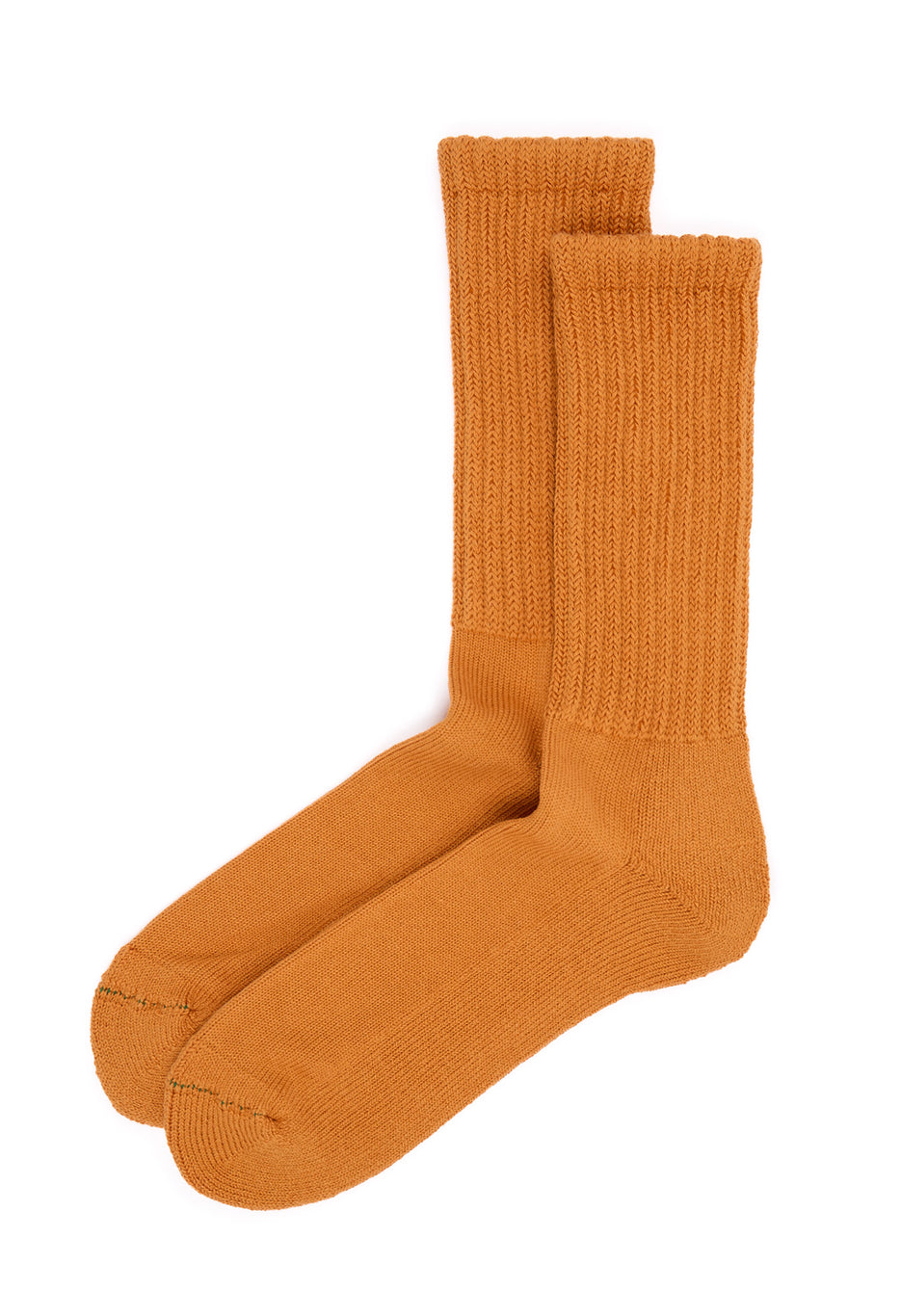 ROTOTO Loose Pile Crew Socks - Orange Peel