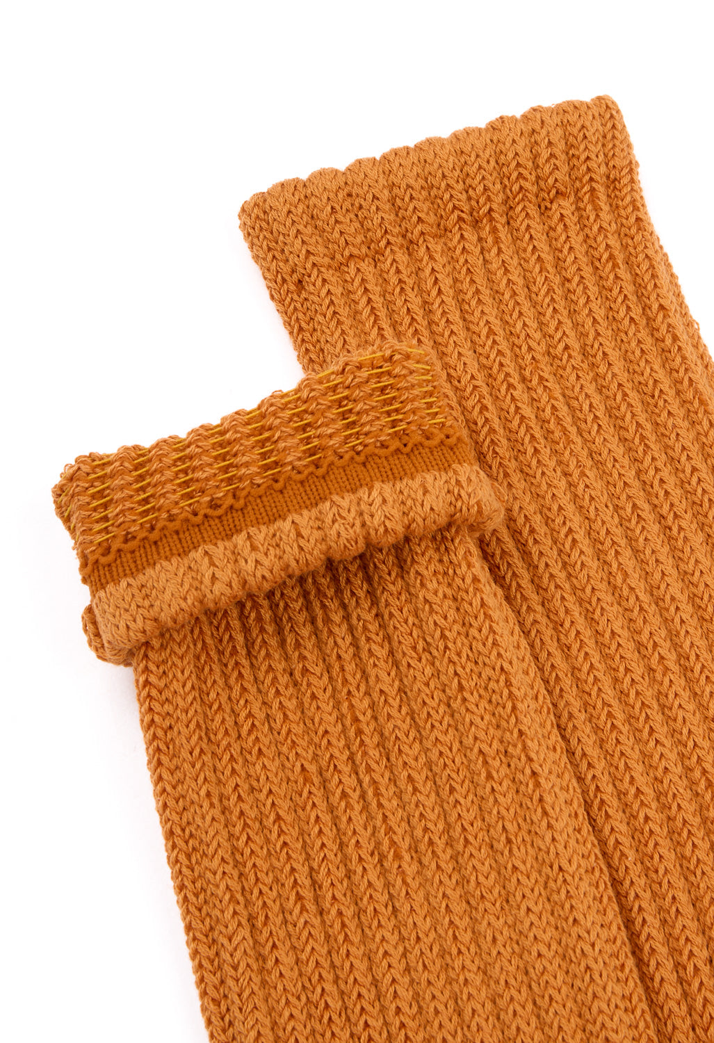 ROTOTO Loose Pile Crew Socks - Orange Peel