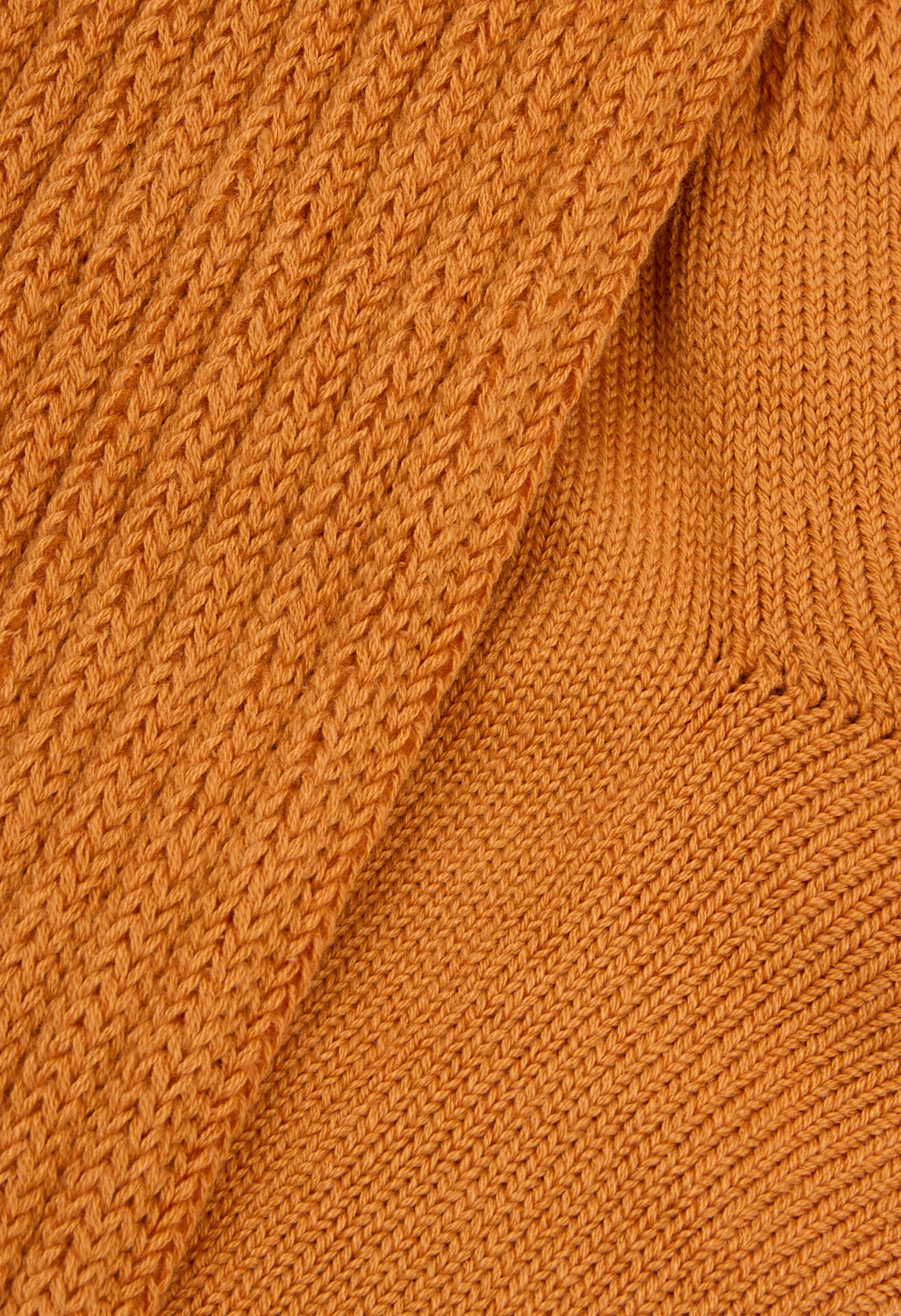 ROTOTO Loose Pile Crew Socks - Orange Peel