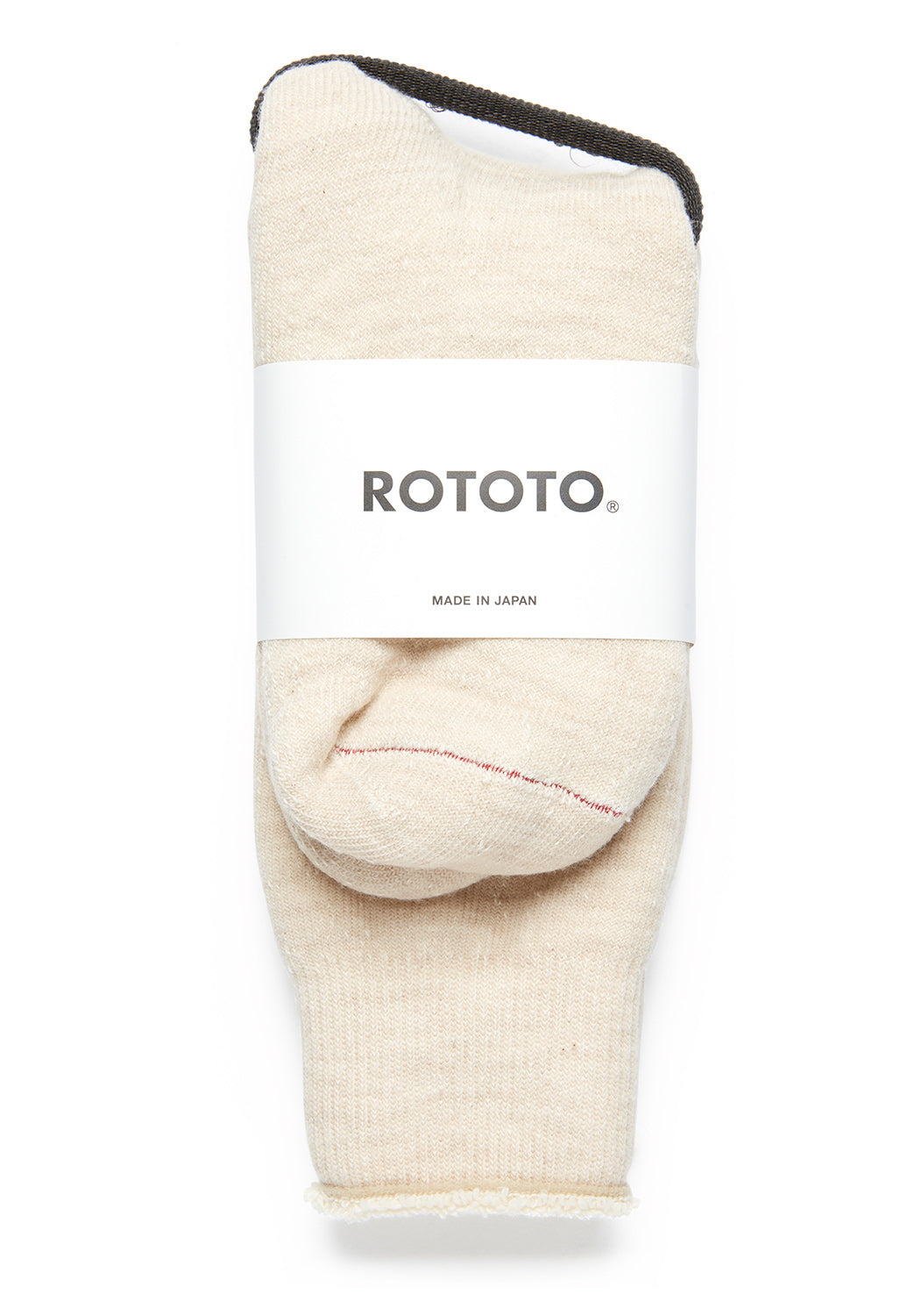 ROTOTO Double Face Socks - Oatmeal