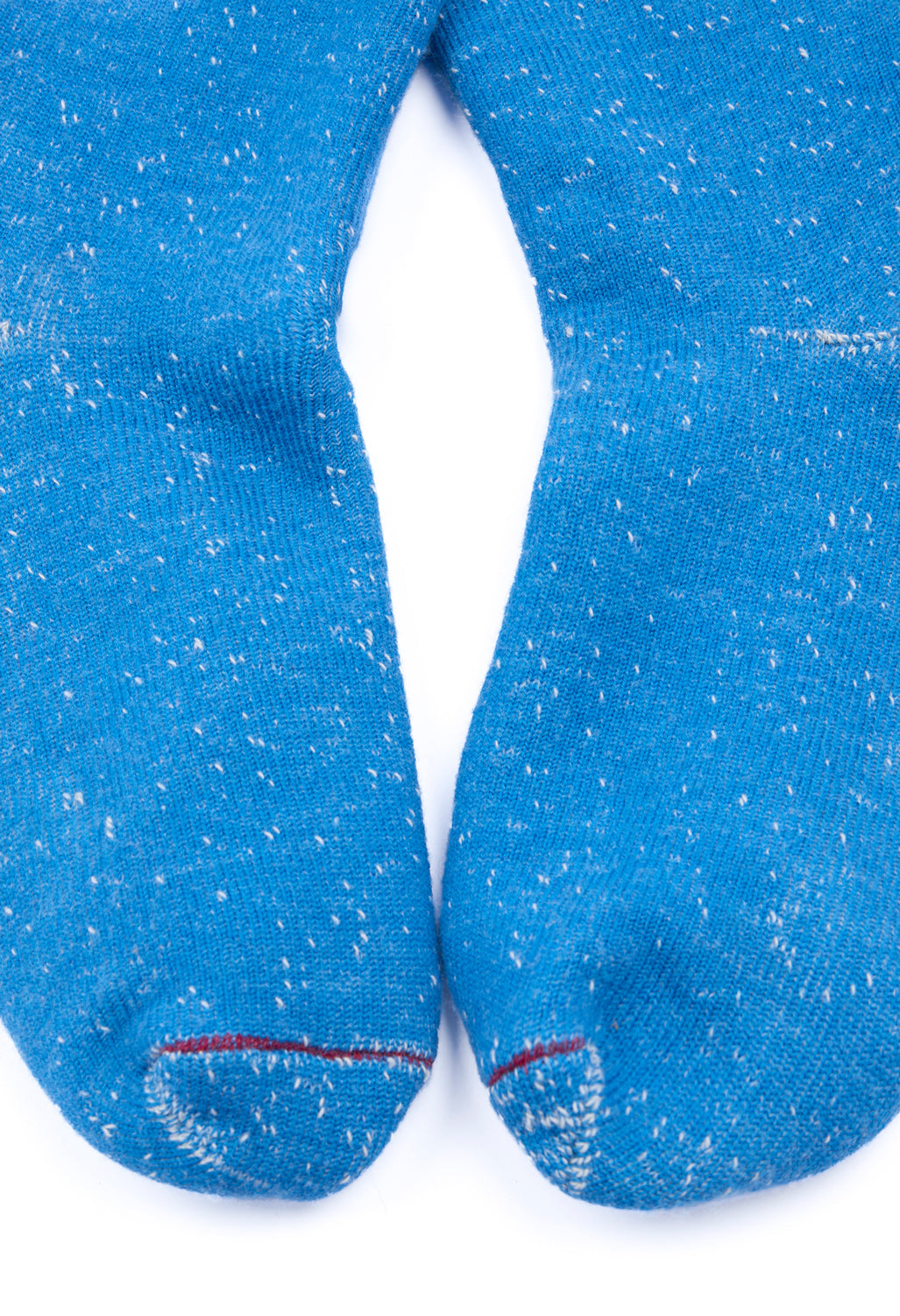 ROTOTO Merino Wool & Organic Cotton Double Face Crew Socks - Blue