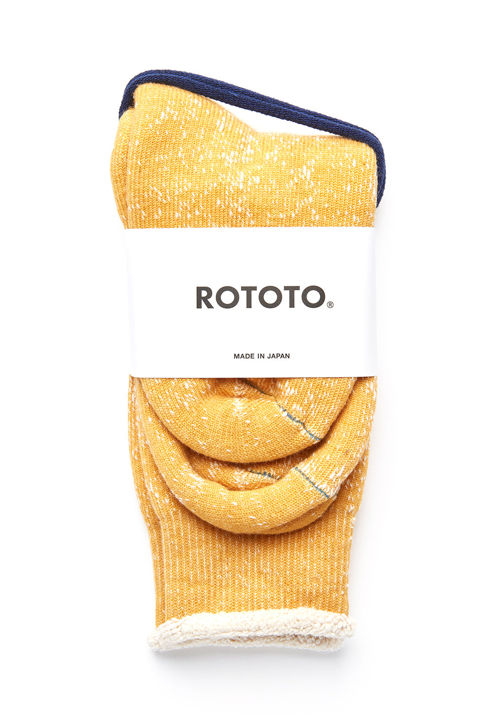 ROTOTO Double Face Socks - Yellow