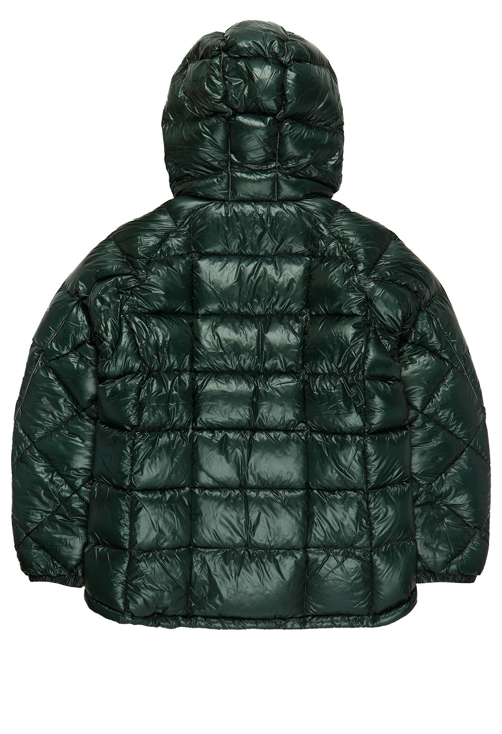 and wander Men's Diamond Stitch Down Hoodie - Green
