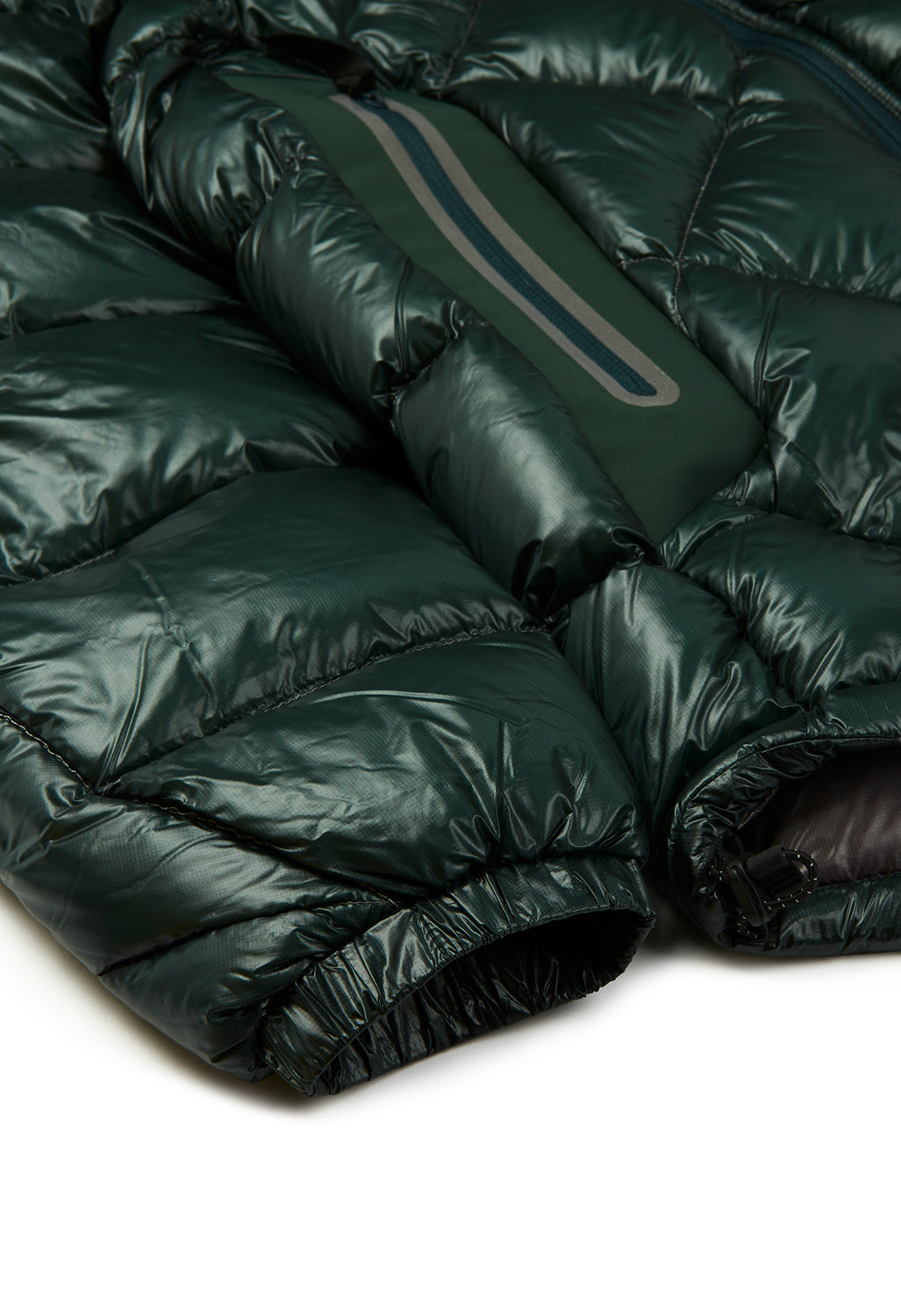 and wander Men's Diamond Stitch Down Hoodie - Green