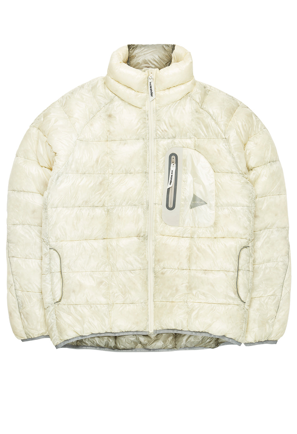 And Wander Men's Diamond Stitch Down Jacket - Off White