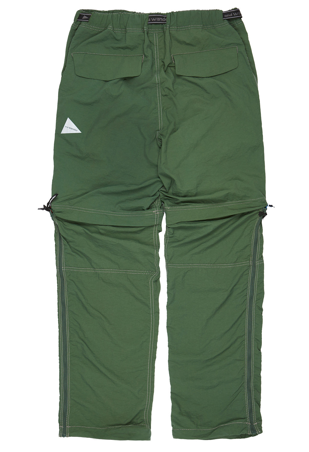 And Wander Men's Ny Taffeta Hiker 2 Way Pants - Dark Green