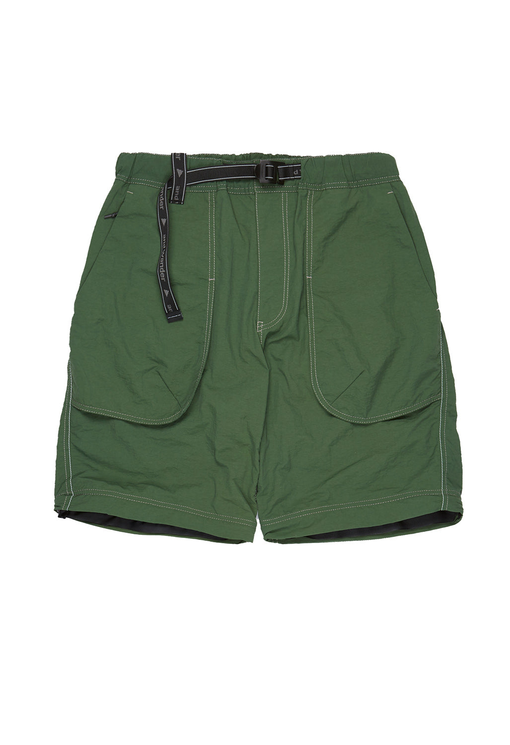 and wander Men's Ny Taffeta Hiker 2 Way Pants - Dark Green