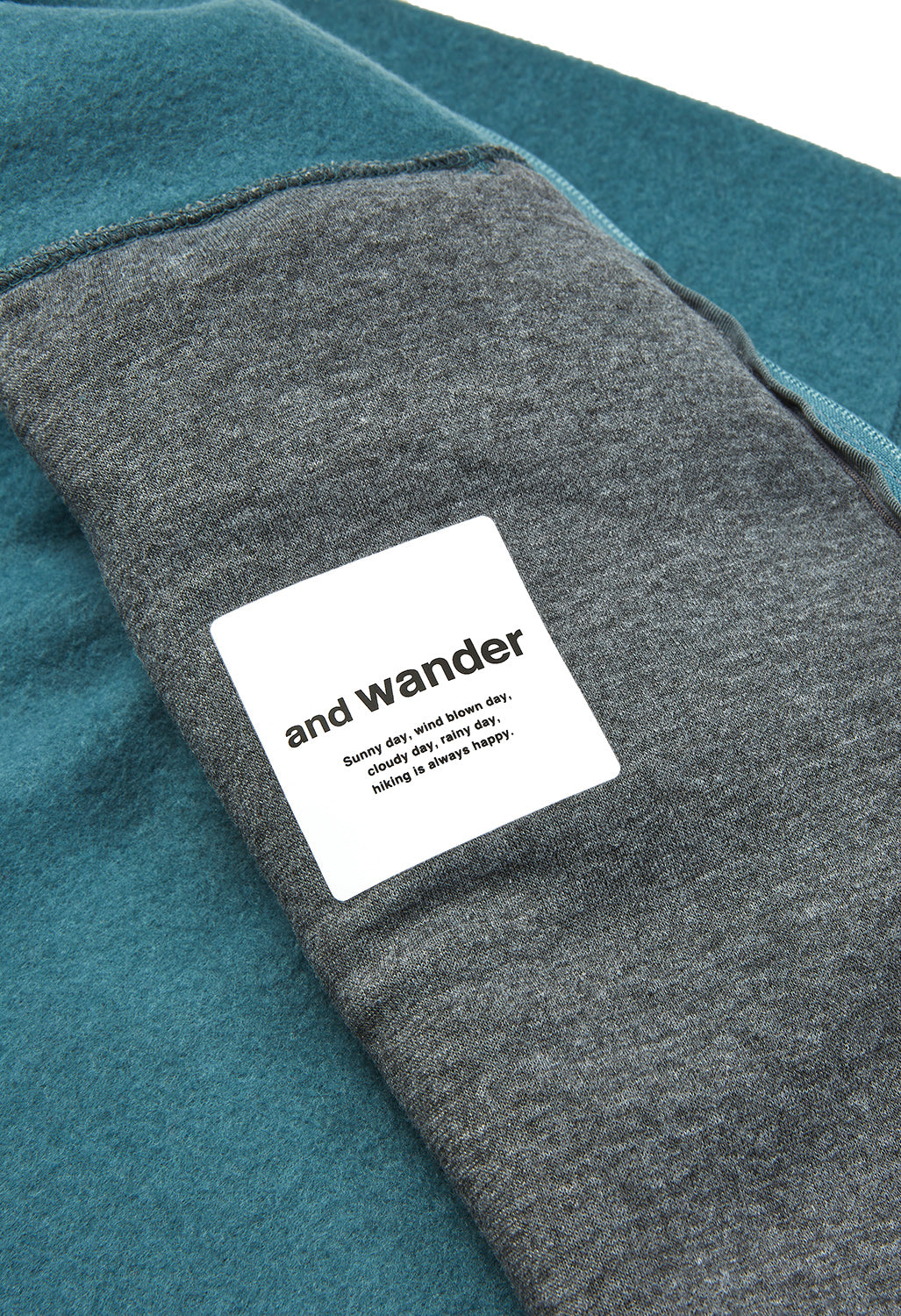 and wander Men's Wool Fleece Cardigan - Blue Grey