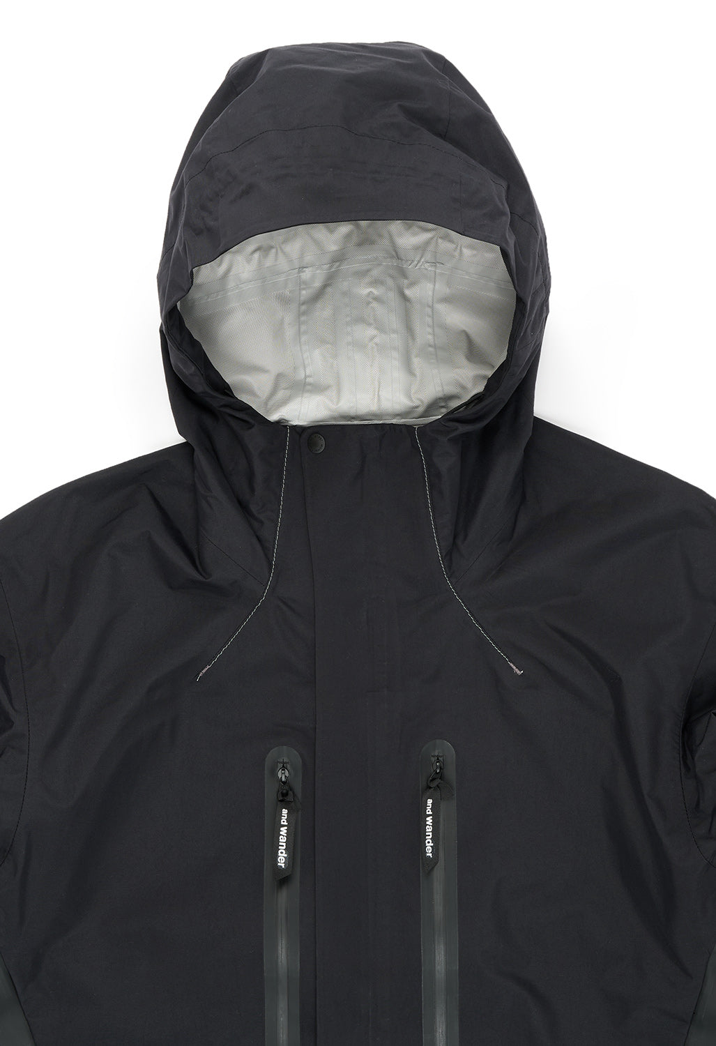 and wander Men's 2.5L Hiker Rain Jacket - Black