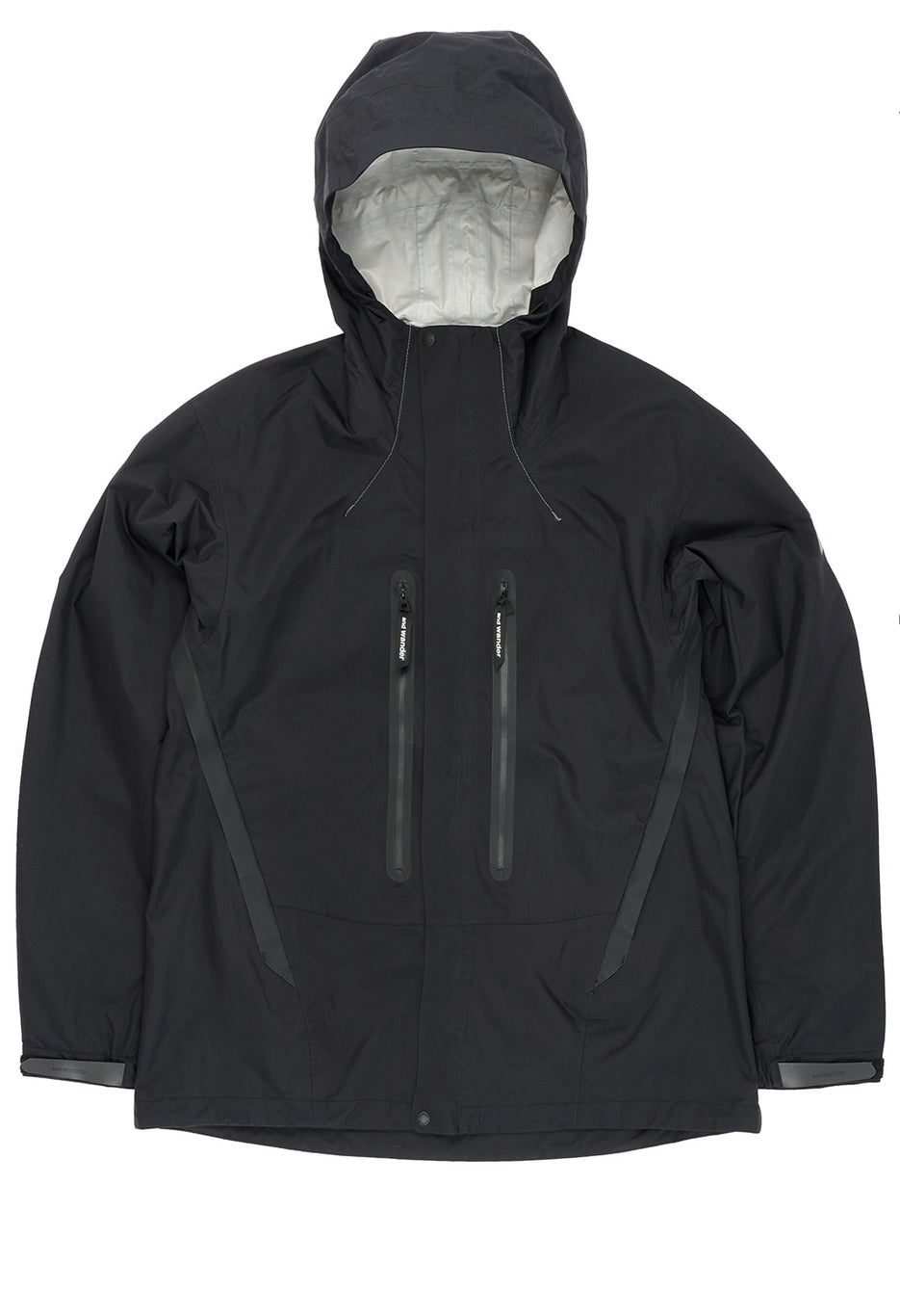 and wander Men's 2.5L Hiker Rain Jacket - Black