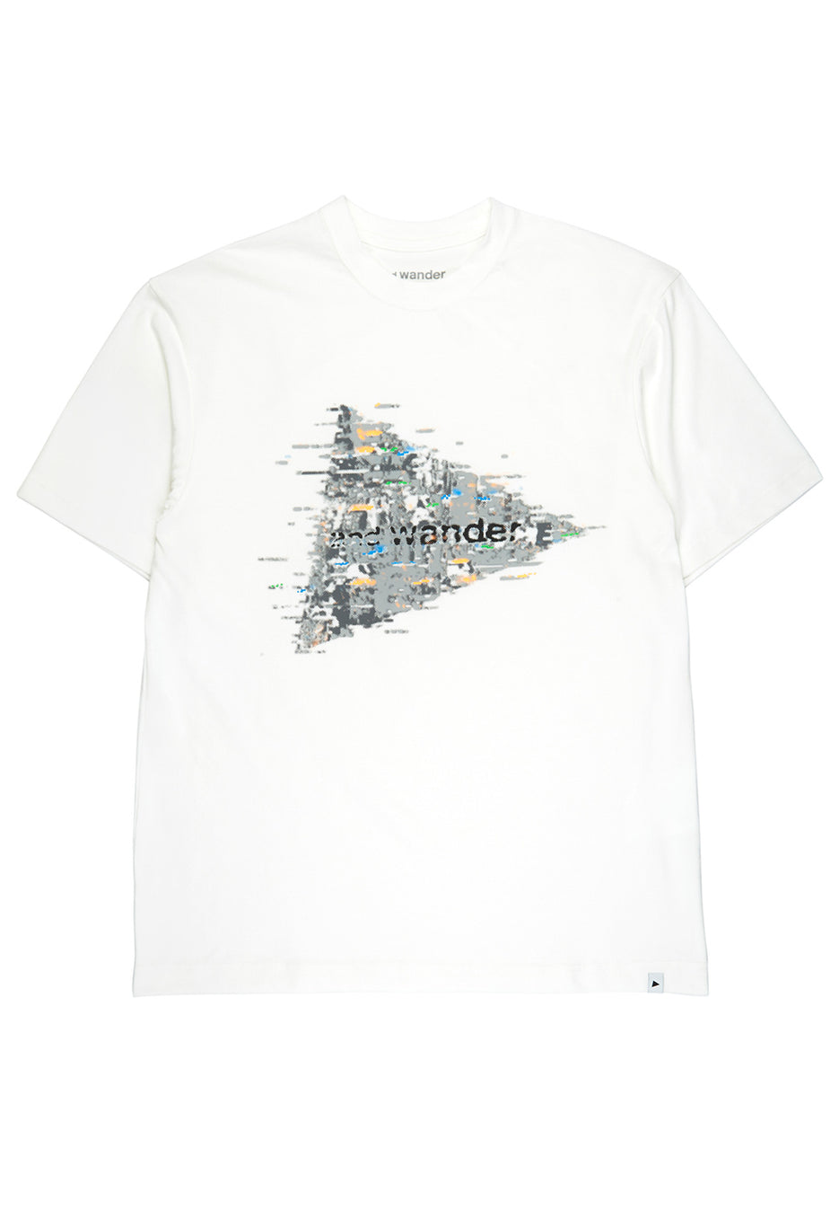 And Wander Men's Noizy Logo Printed Tee - White