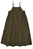 and wander Women's Oversized Cargo Dress - Khaki