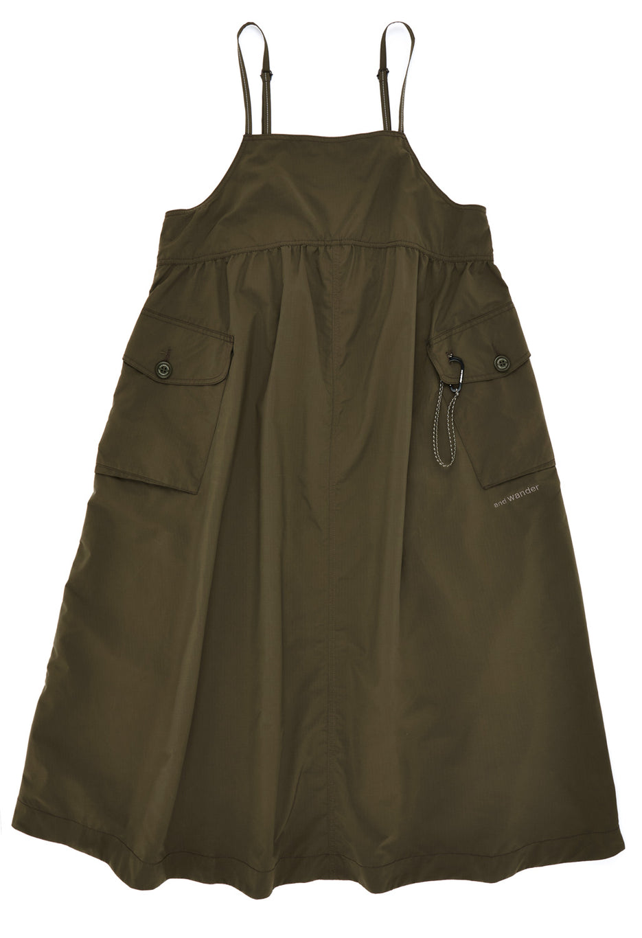 and wander Women's Oversized Cargo Dress - Khaki