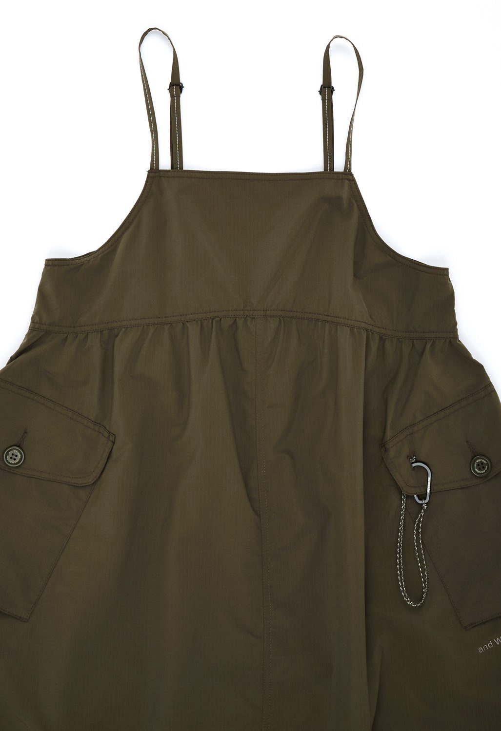 and wander Women's Oversized Cargo Dress - Khaki