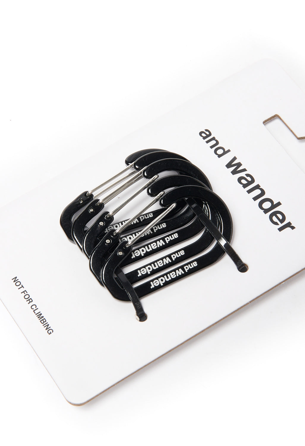 and wander Mini Carabiner Set - Black