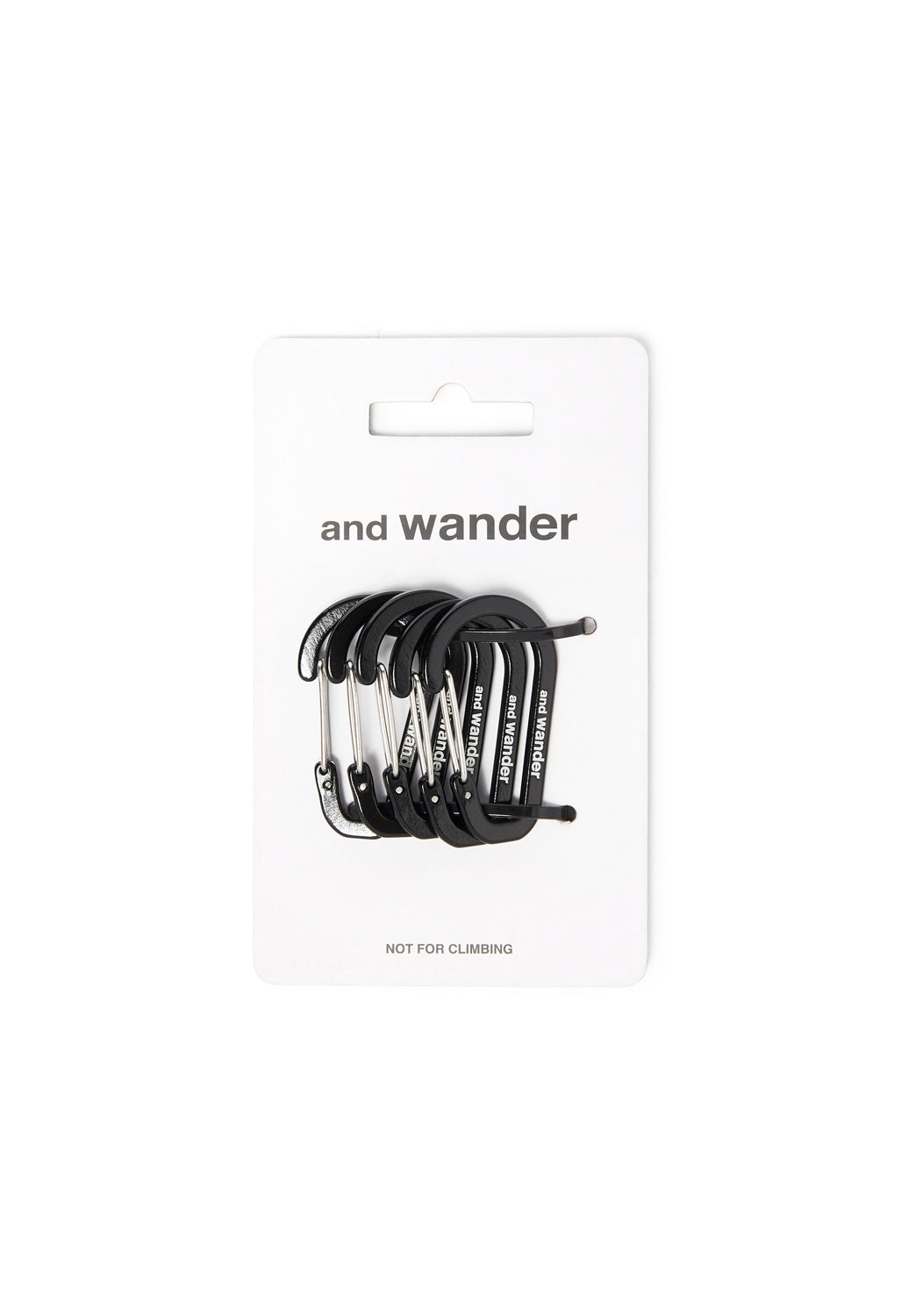 and wander Mini Carabiner Set - Black