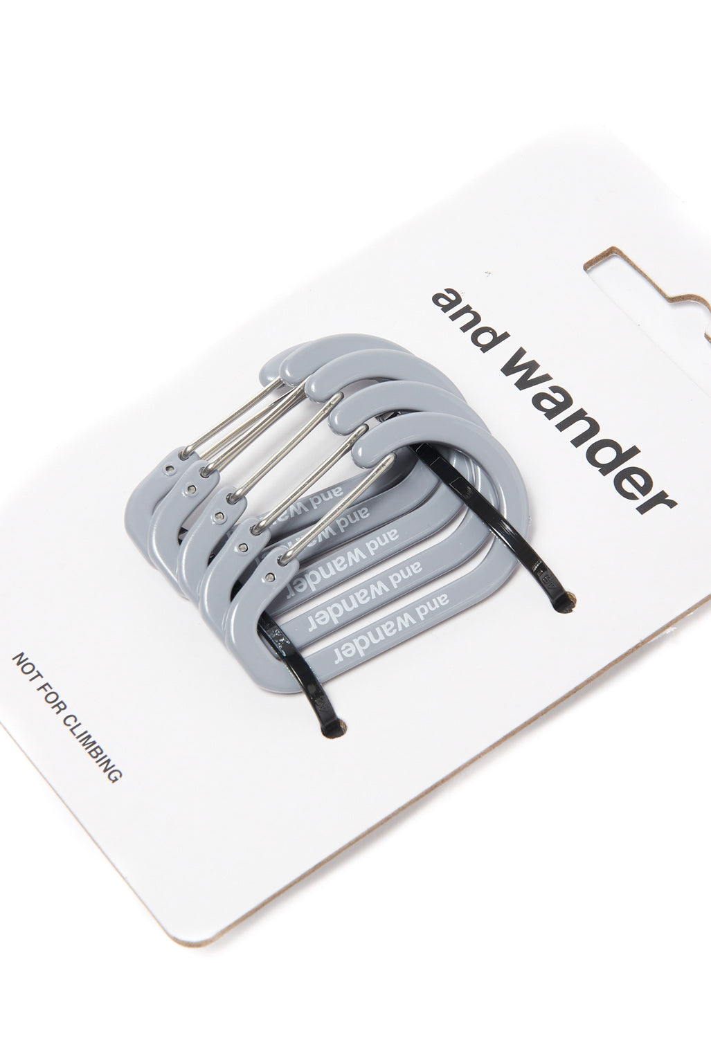 and wander Mini Carabiner Set - Grey