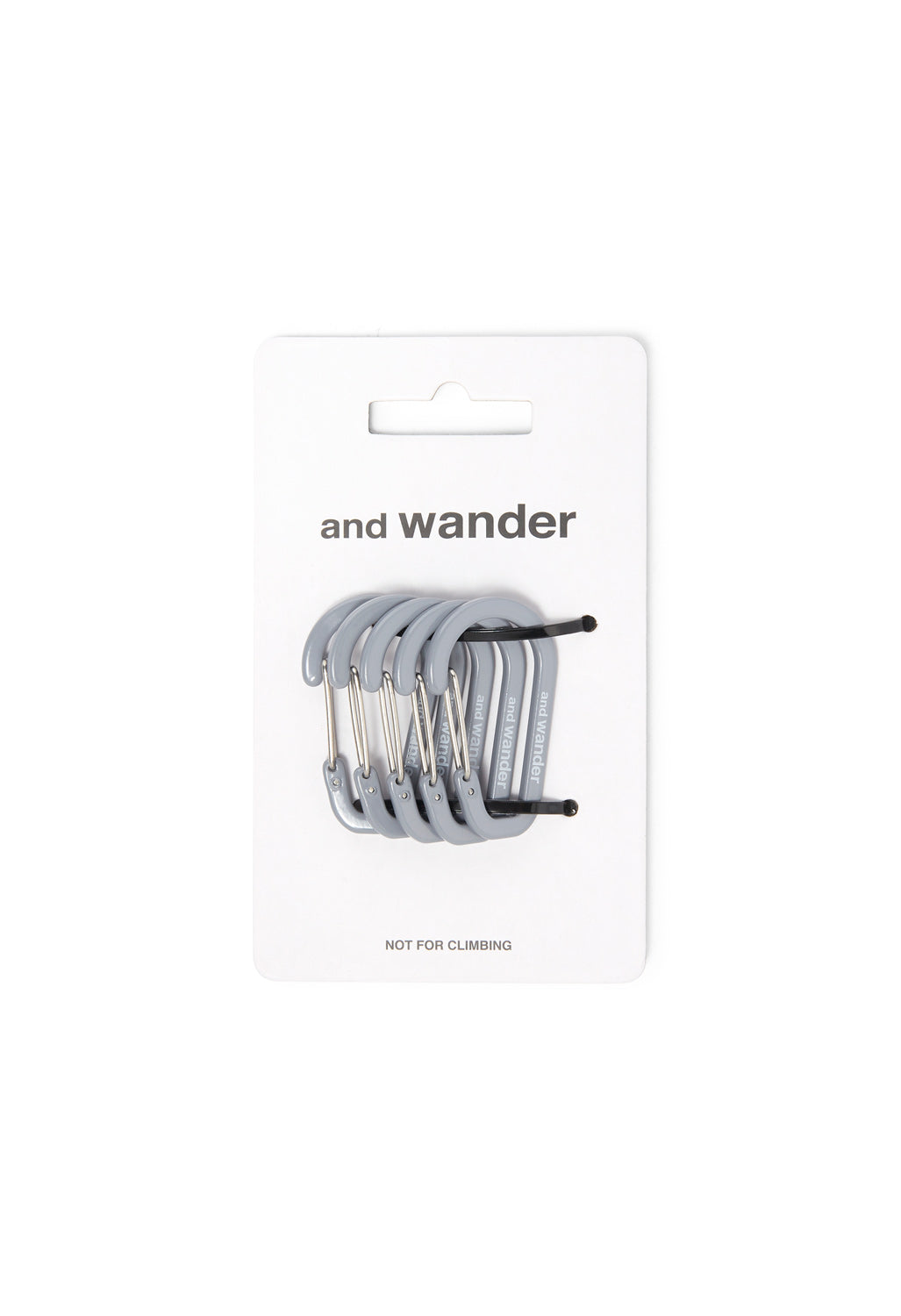 and wander Mini Carabiner Set - Grey