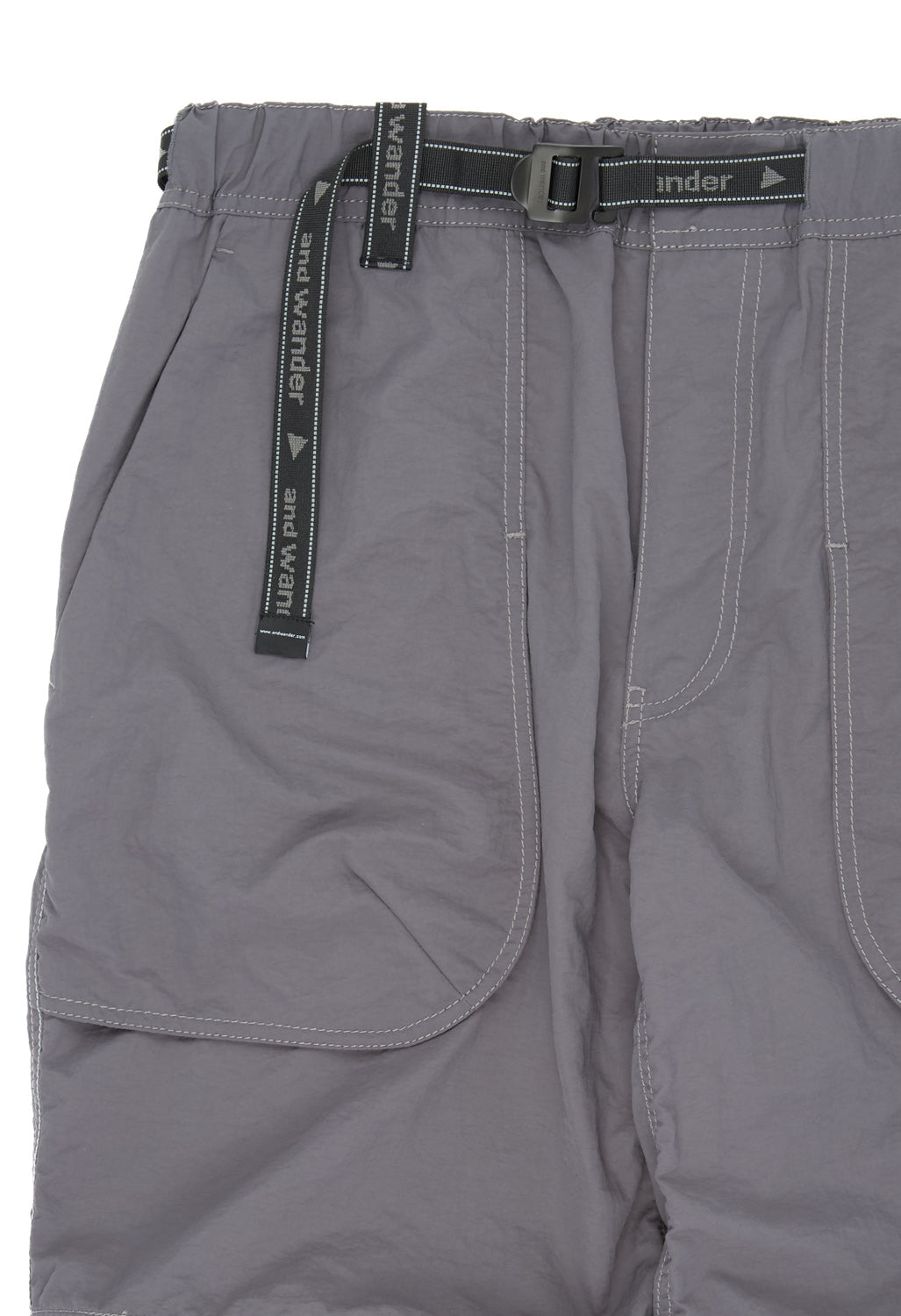 and wander Ny Taffeta Hiker 2Way Pants - Charcoal