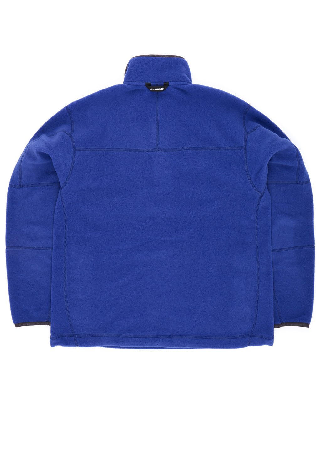 and wander Men's Wool Fleece Pullover - Blue