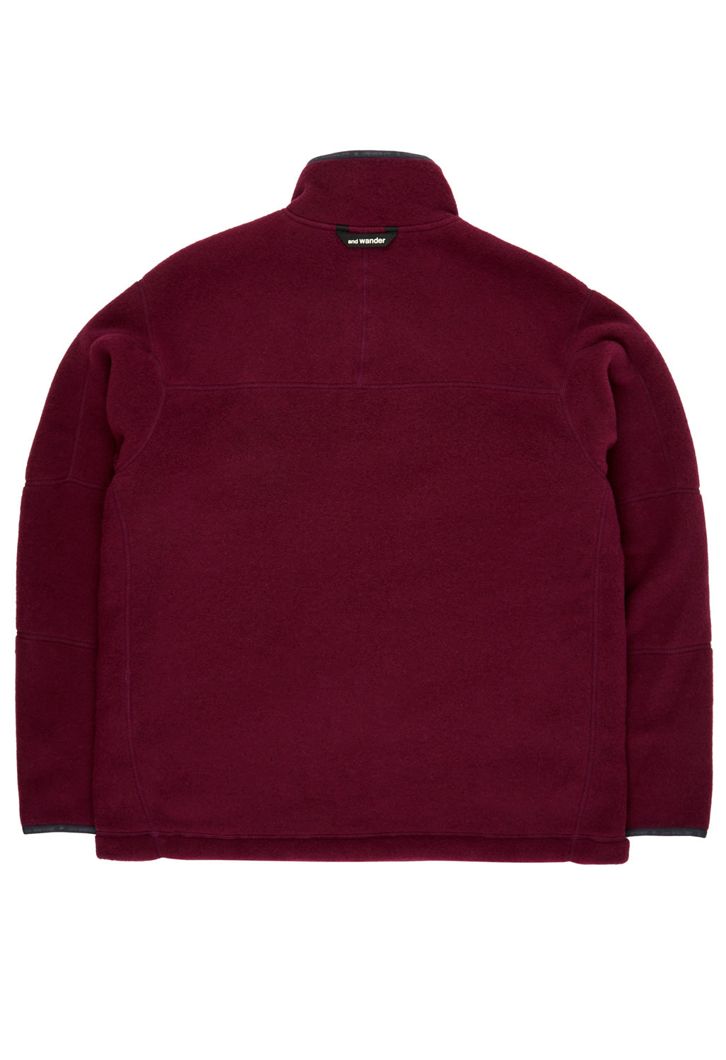 and wander Wool Fleece Pullover - Purple