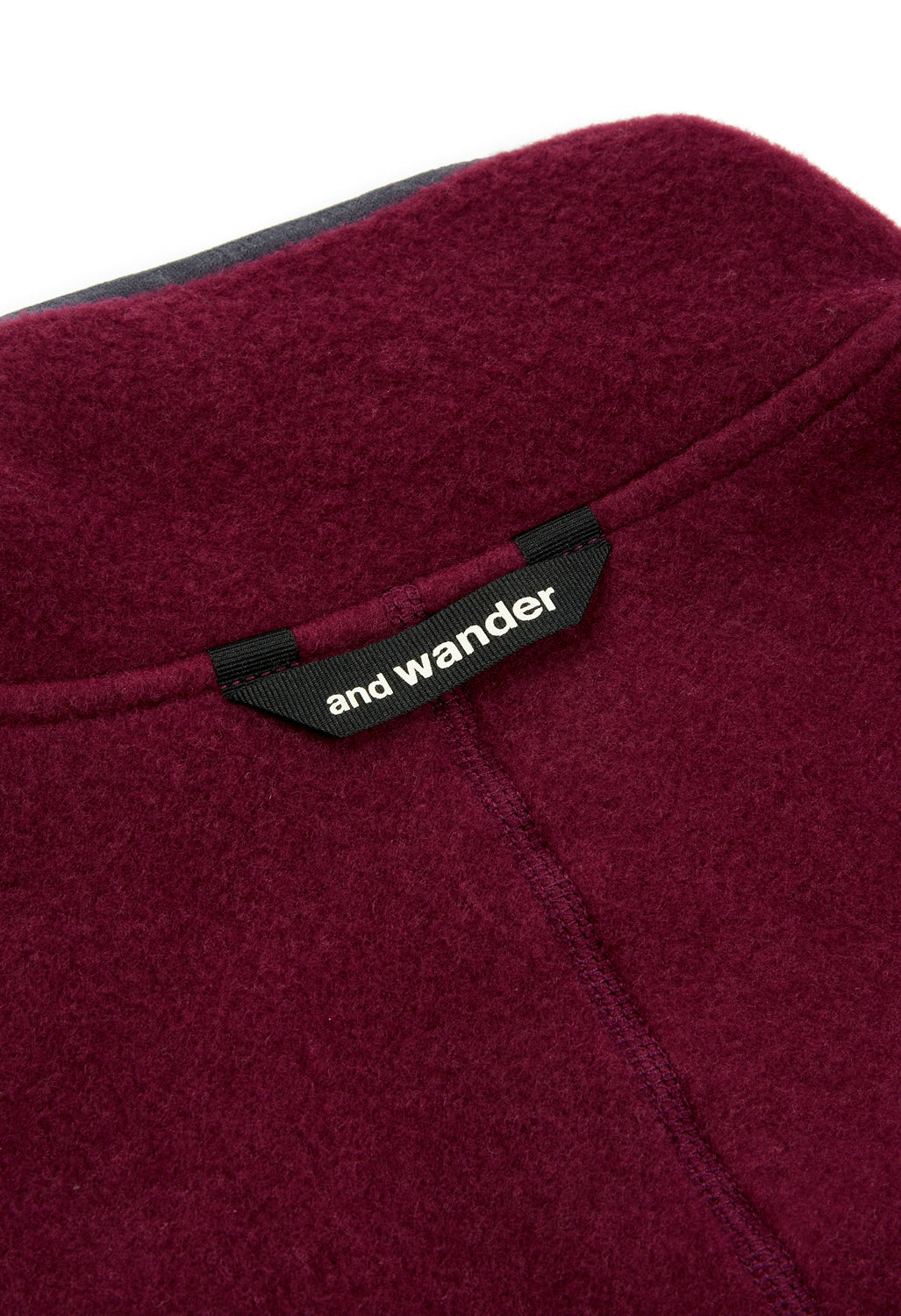 and wander Wool Fleece Pullover - Purple