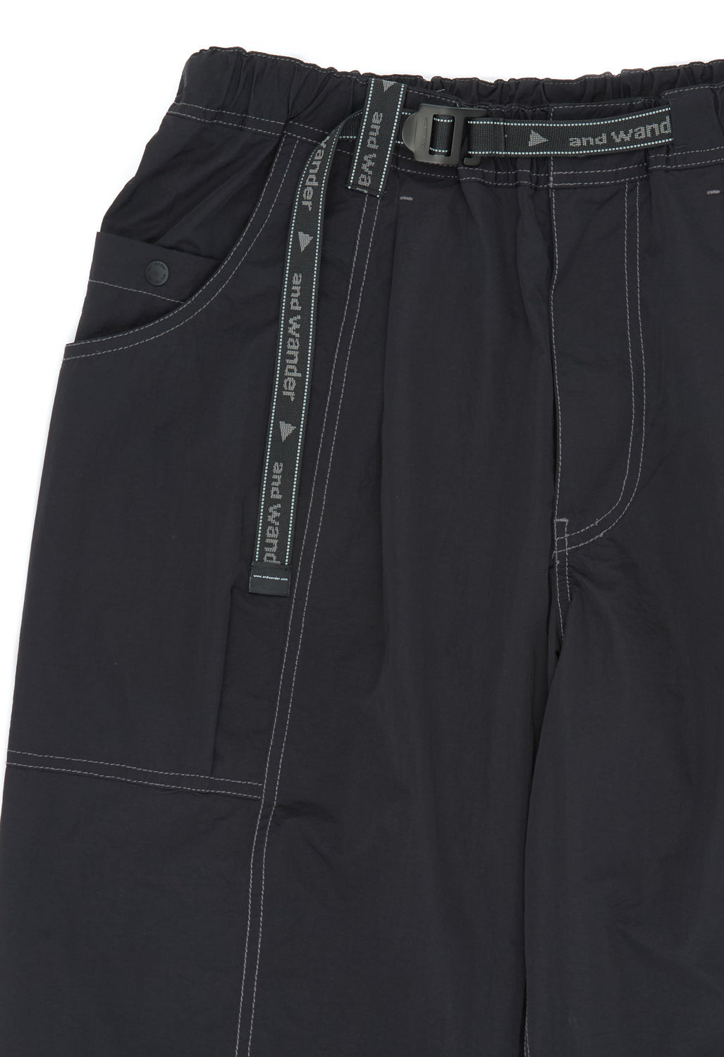 and wander Crinkled Nylon Pants - Black