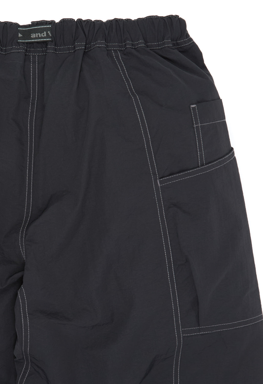 and wander Crinkled Nylon Pants - Black