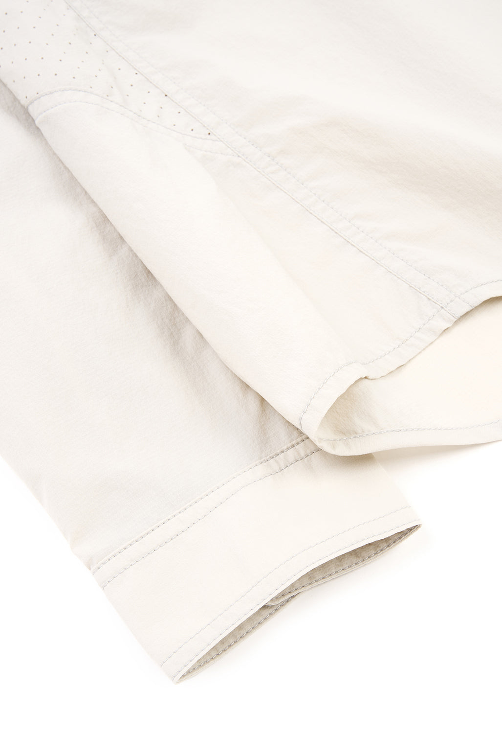 and wander Women's Stretch Rip Band Collar Shirt - Light Beige