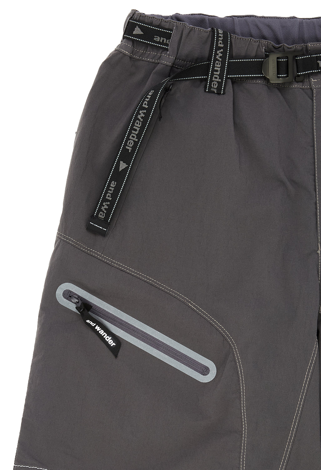 and wander Men's Light Hike Short Pants - Charcoal