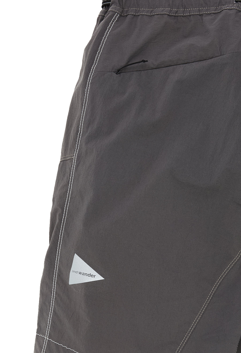 and wander Men's Light Hike Short Pants - Charcoal