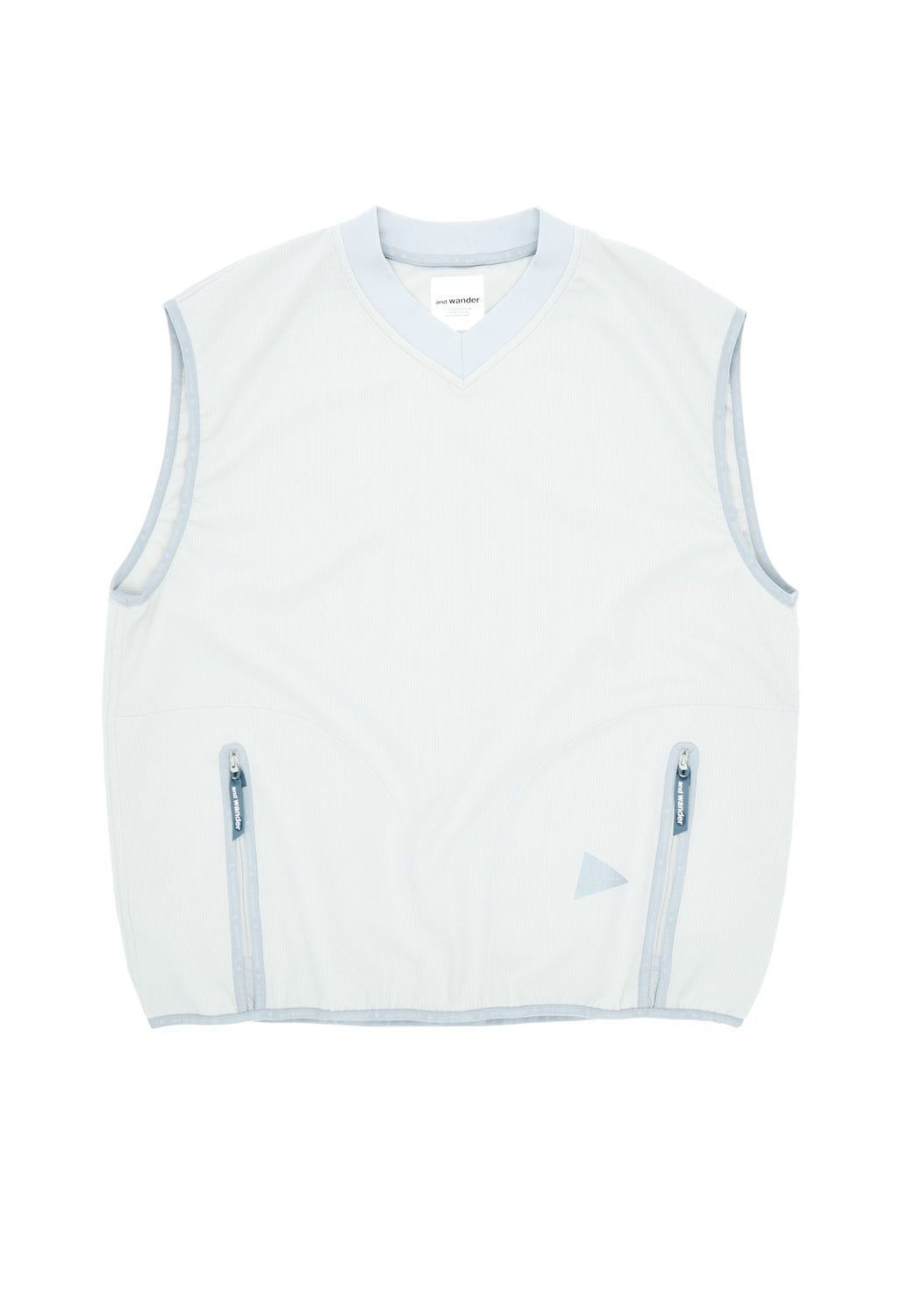 and Wander Men's Vent Vest - Light Grey